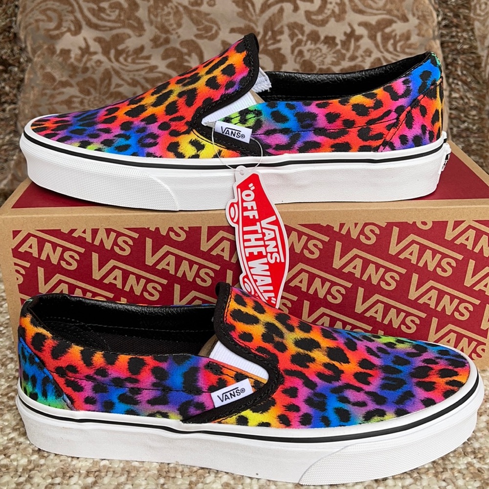 Vans Classic Slip On Rainbow/spot/leopard WMNS - Picture 4 of 16